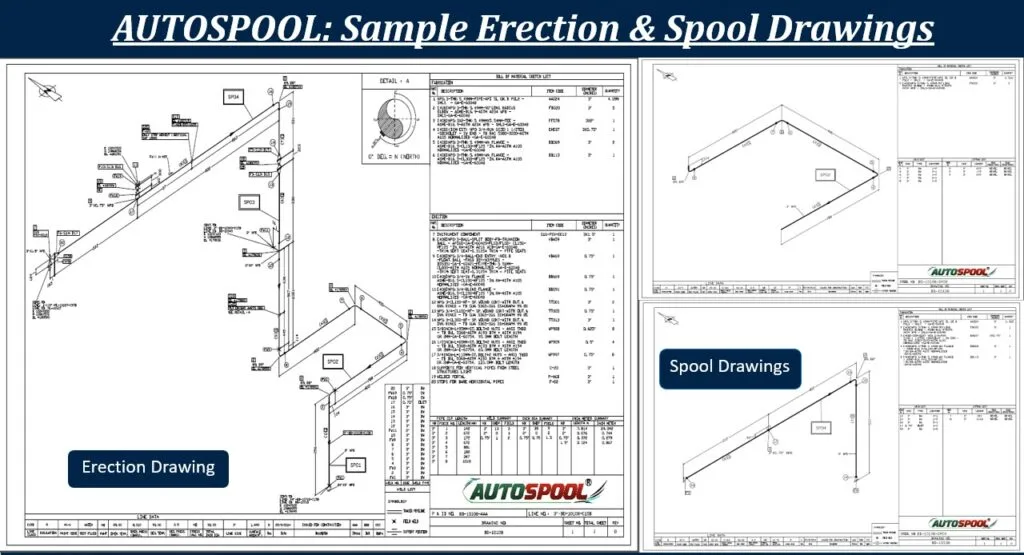 Piping Spooling Software output AUTOSPOOL