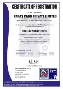 ISO/IEC 20000-1:2018 Certified